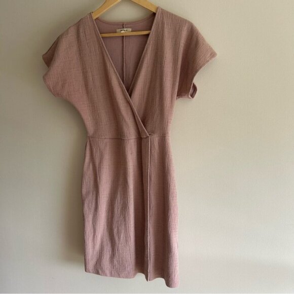 Madewell Cross-Front Flutter-Sleeve Mini Dress - Picture 3 of 8